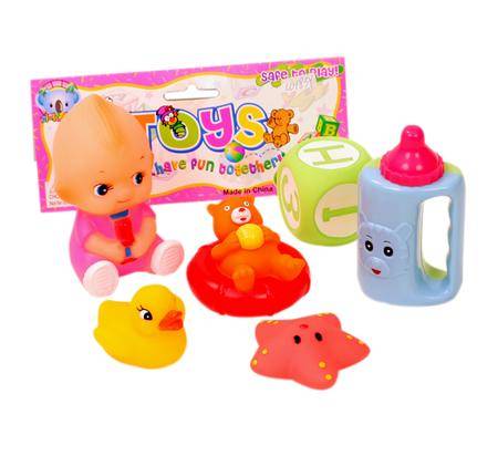 VINYL SQUEAKY TOYS - PACK OF 6