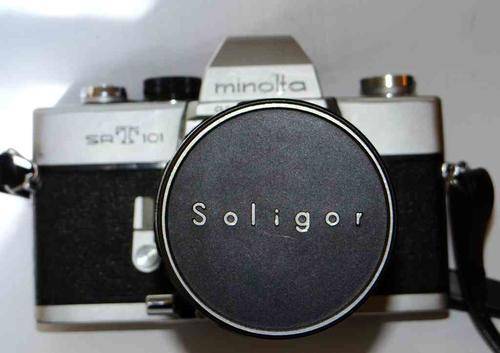 MINOLTA SRT 101 with Soligor 135mm f2.8 lens