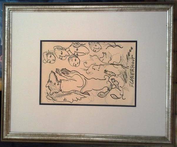 Claerhout Etching: Two-faced Wolf