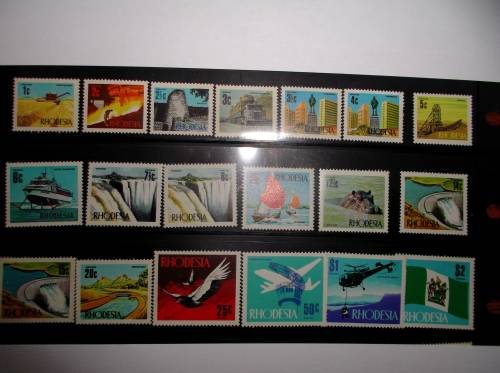 Rhodesia 1970 decimal definitive **plus** 1973 additional values. Lovely mint (unhinged) set.