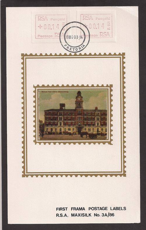 1986 Maxisilk 3A/86 First Farma Postage Labels