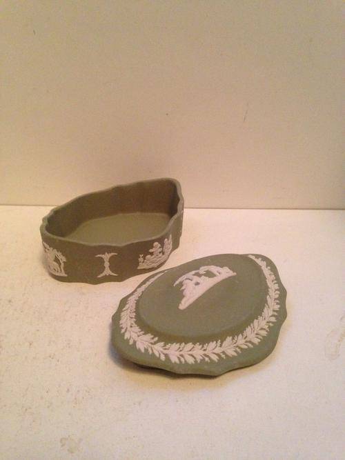 Green Wedgewood Trinket Box