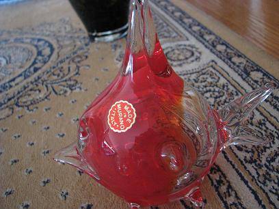 MURANO FISH IN EXCELLENT CONDITION WITH ORIGINAL LABEL