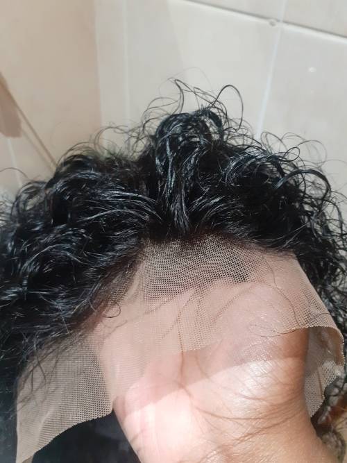 8 inch frontal curl wig