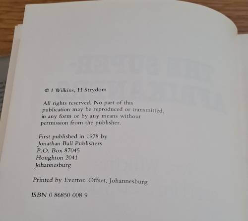 The Super-Afrikaners: Inside the Afrikaner Broederbond