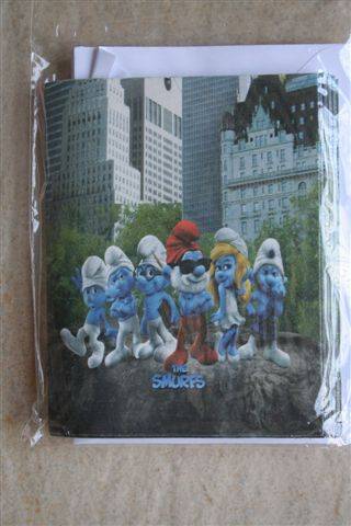 Smurf birthday invitations
