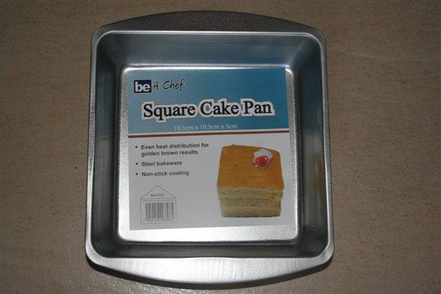 Steel bakeware Square cake pan 19.3cmx19.3cmx5cm