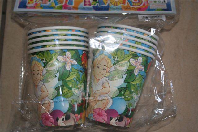 Fairy party paper cups