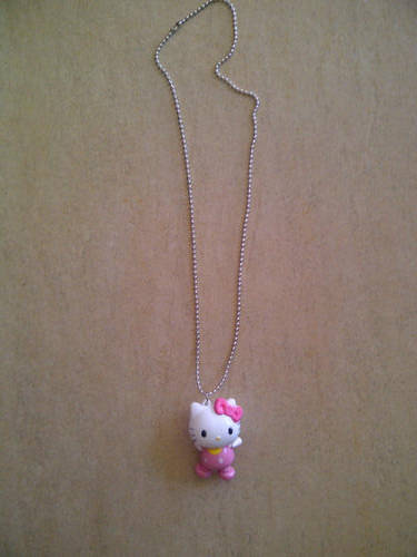 Hello Kitty Large 3d Pendant on chain