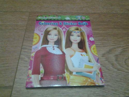 A6 Barbie Small sticker book and colouring book, great for party favors