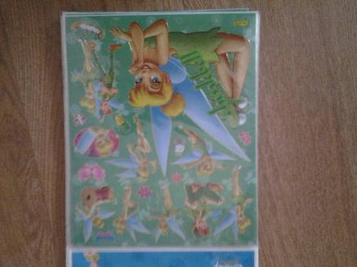 Tinkerbel and peter pan sticker sheet