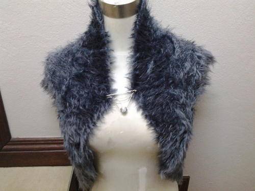 grey fur jacket will fit size 10-18
