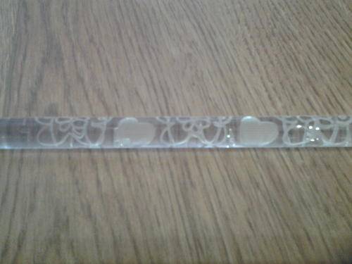 Fondant Mold stick roller, 15cm 0.5cm thick, Heart and teddy pattern