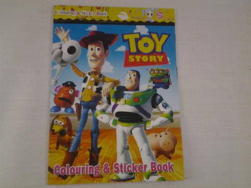 toy story colouring and sticker book, small, great for party favors