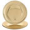Fancy gold snack paper plates, 30cm