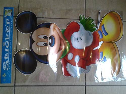 XL Mickey and Minnie mouse wall sticker, Ideal for party decor +-85cm