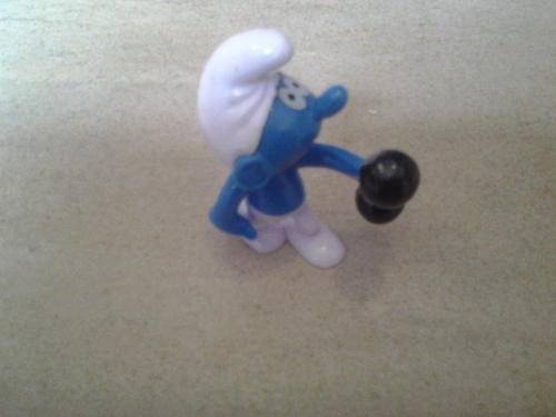 smurf figurine 5cm, perfect for caketopper