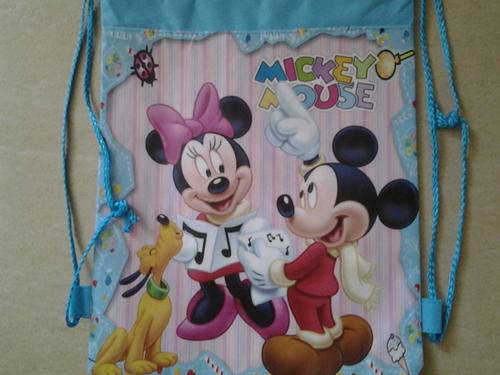 Mickey and minnie mouse string bag,