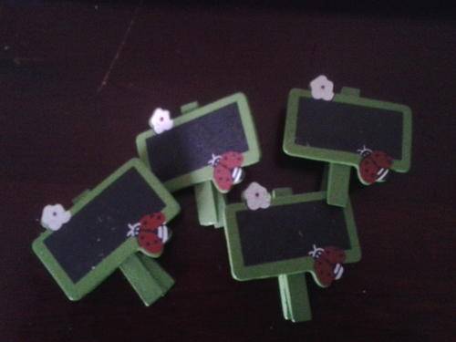 Mini  peg chalkboard set of 4