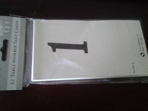 12 table number tant cards