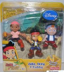 Fisher price Jake, Izzy and croc figurine set