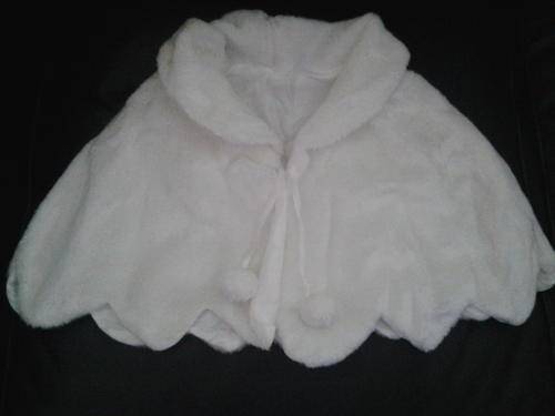 off White Faux fur stole