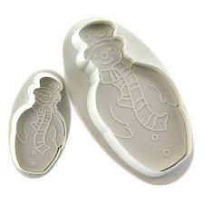 Snowman Fondant plunger Cutter