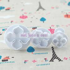 Four petal flower Fondant plunger Cutter