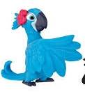 Rio 2 mini figurine jewel and sticker sheet  4.5cm