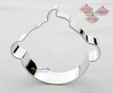 Baby head cookie cutter metal