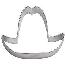 Cowboy hat cookie cutter metal, 6.5x7cm