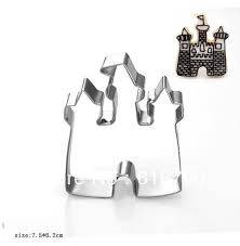 Princess castle shape cookie cutter metal, 7.5x6cm