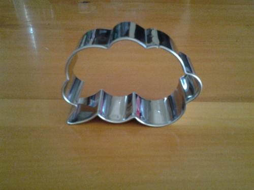 Speach bubble cookie cutter metal, 7.5x5cm