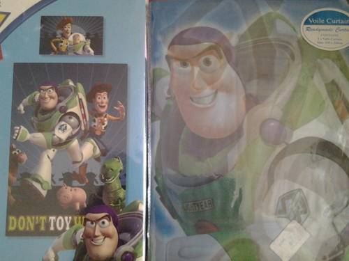 Toy Story 3 duvet cover set, single, with 2 voile curtains
