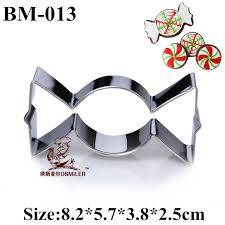 Candy shape cookie cutter metal, 7.5x3cm