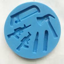 Silicone gun and bullet fondant mould , size of mould 10cm