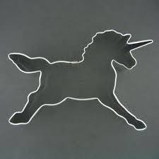 Unicorn cookie cutter metal, 8x5.5cm