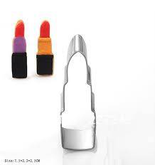 Lipstick  cookie cutter metal, 7.5x2.5cm