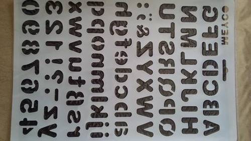 Alphabet cake stencils for cakes