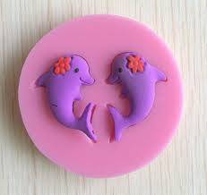 Dolphin silicone mould, for choclate or fondant, size of mould 4.5cm