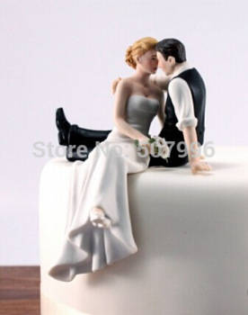 Wedding bride and groom cake topper 14cm
