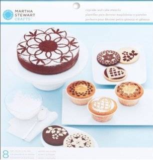 Cake stencils, cake and cupcake, variety pack