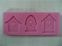 Silicone fondant  Bird house mould. size of mould 11.5x4.5cm