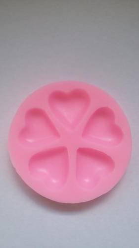 Hearts Silicone fondant / sugarpaste mould, size of mould 8cm