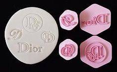 Dior logo plastic cookie cutter