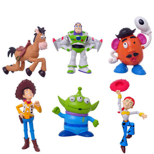 Toy story plastic  figurine set. perfect for cake toppers