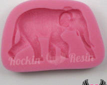 Elephant silicone mould, for choclate or fondant, size of mould 7.5x5.5cm