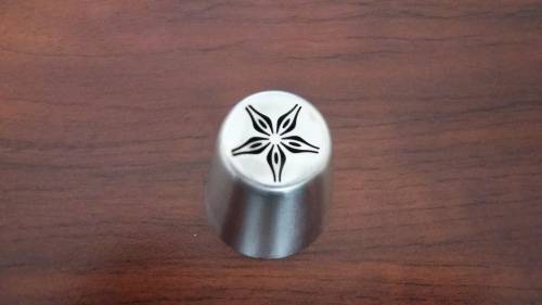 large Russian cake decorating metal nozzle, J,  Was R35 now R20