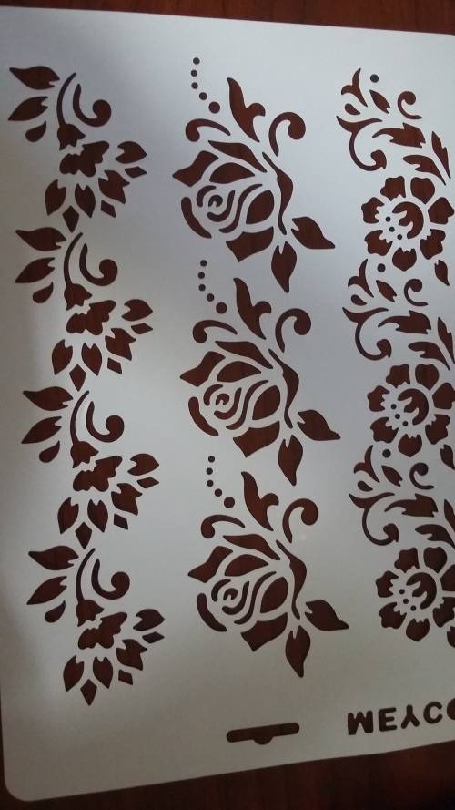 Flowers cake stencils for cakes