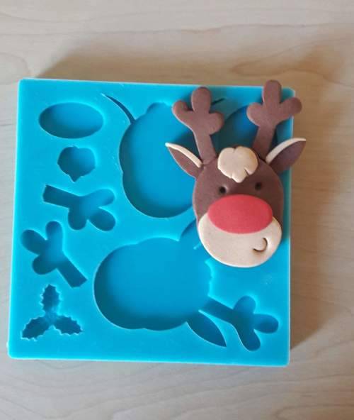 Silicone mould  asemble it Raindèer